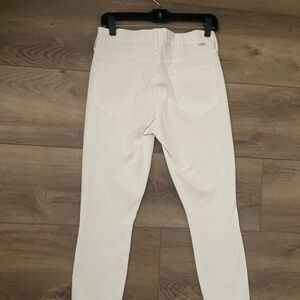 WHITE MOTHER JEANS